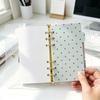 A6 PP Polka Dot Loose Leaf Index Partition Inner Core For Binder Planner Notebook Stationery Notebook Paper Divider Accessories