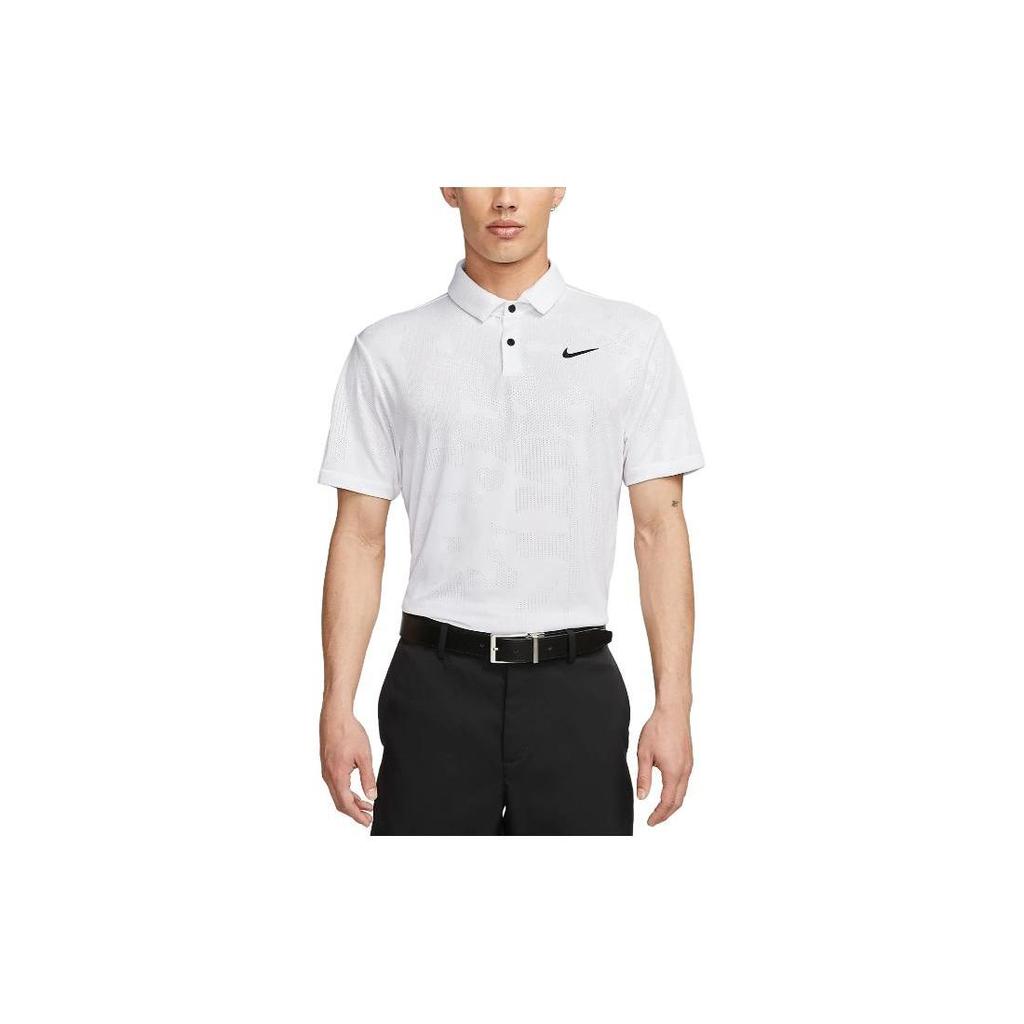 Nike Poloshirts Herren Weißer Polokragen Normale Gerade Passform DR5304-100