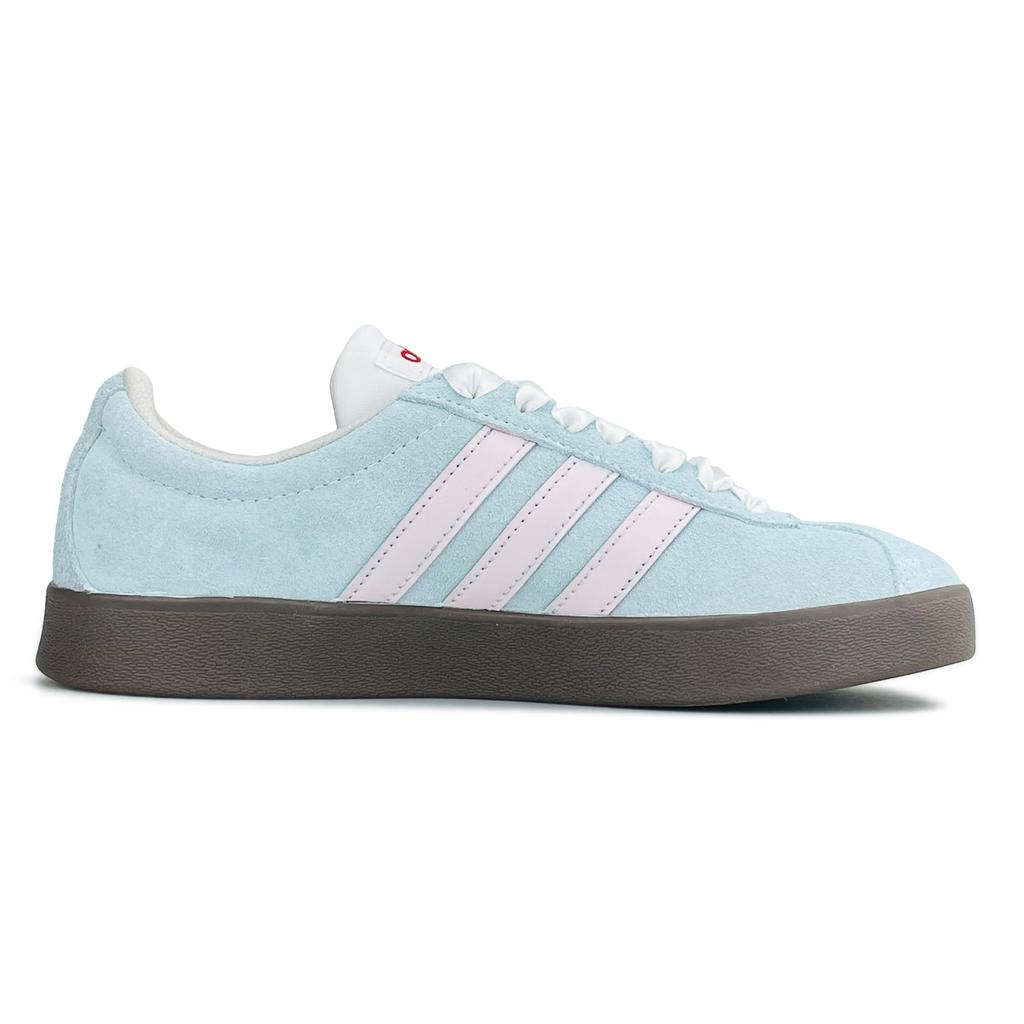 Adidas VL COURT 2.0 Abrasion Resistant Abrasion Resistant Low top Skateboard Shoes Unisex Blue Pink JS3003(Team1324-)