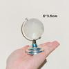 Mini globo di cristallo portatile semplice incisione mappa del mondo sfera di vetro borosilicato alto tavolo arti decorative e artigianato
