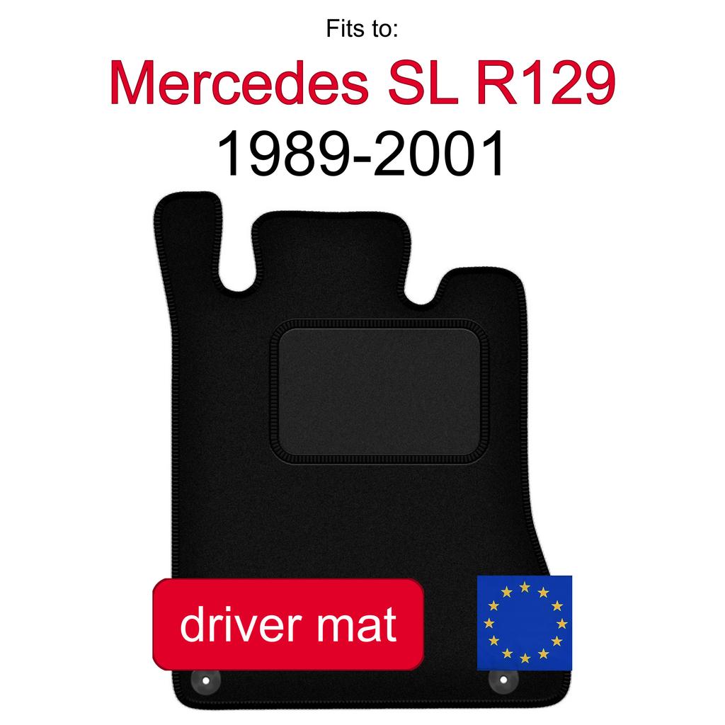 Driver Floor Mat For Mercedes Sl R129 500 Sl (1989-2001)