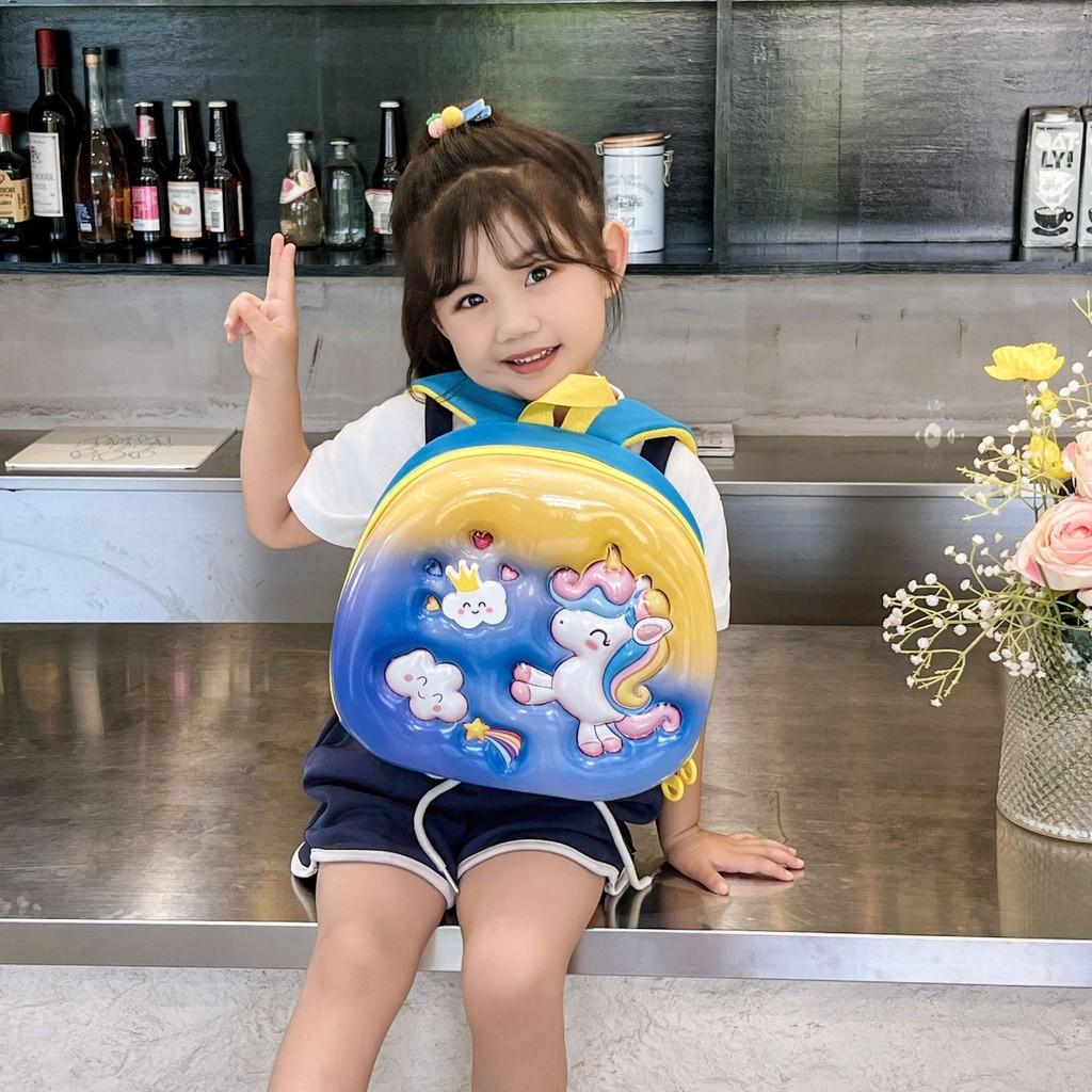 Spacious And Lightweight Kids 3d Hard Shell Backpack With Cartoon Design For School