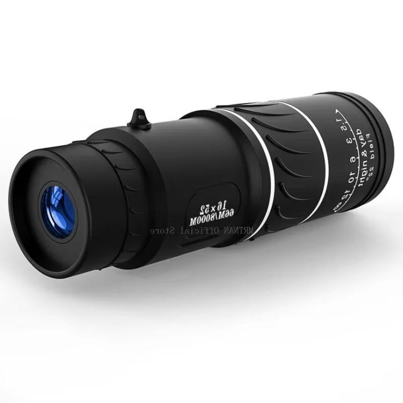16x52 Monokular Teleskop HD Zoom Schwachlicht Nachtsicht Mit Handy-Clip Stativ Outdoor Jagd
