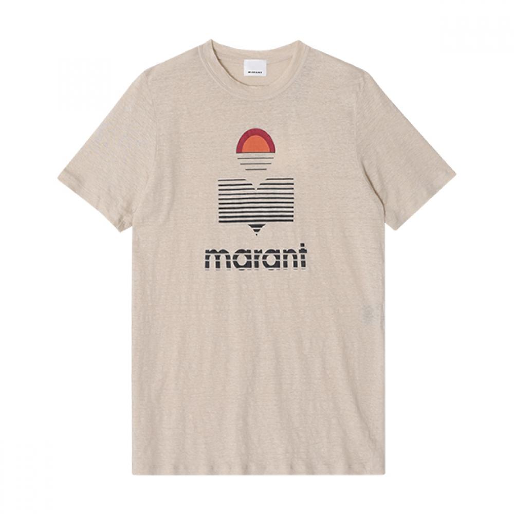

ISabelle Marant TS0045ha B1n16h 23ec Karman Karman Linen Men S Short Sleeve Tee TS0045HA B1N16H 23EC (XL)