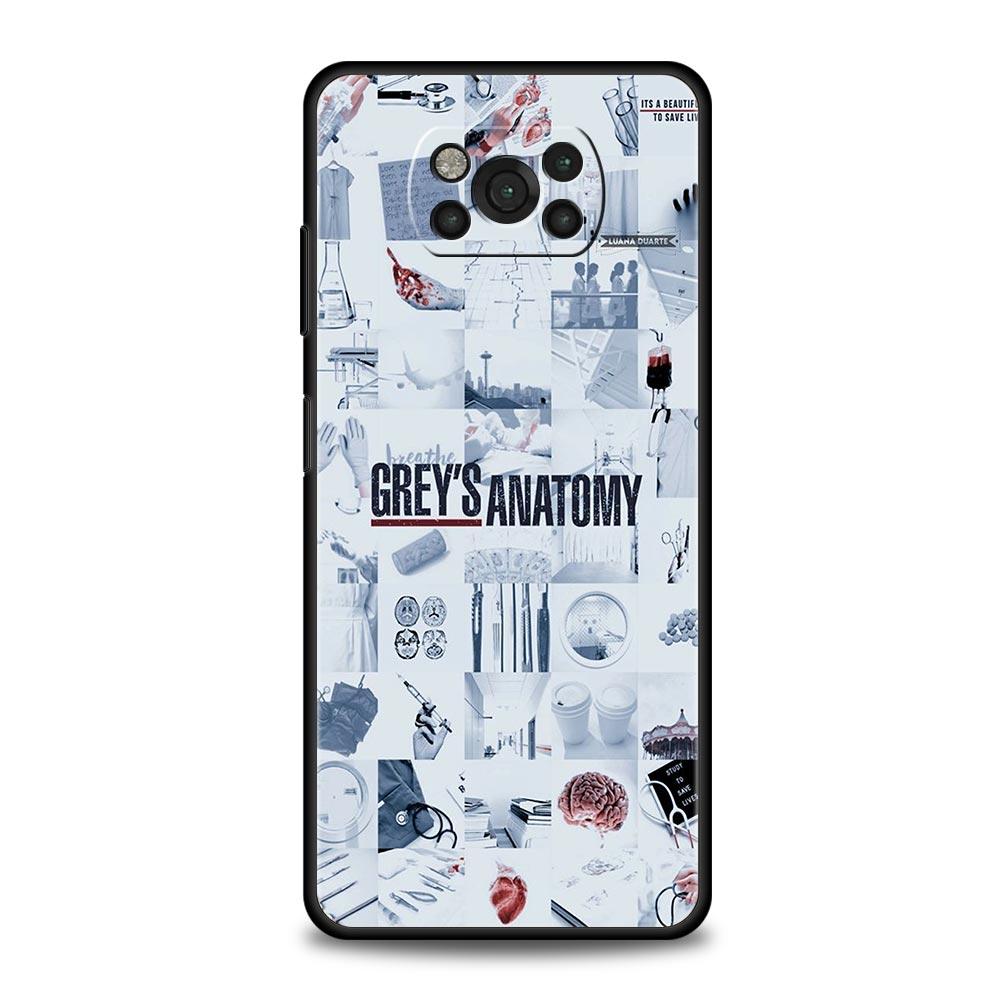 Greys Anatomy Phone Case Cover  for Xiaomi Poco F7 Ultra F6 F5 F4 F3 X6 X5 X4 X3 NFC C51 C55 M4 GT 5G Soft TPU Shell Fundas Bags