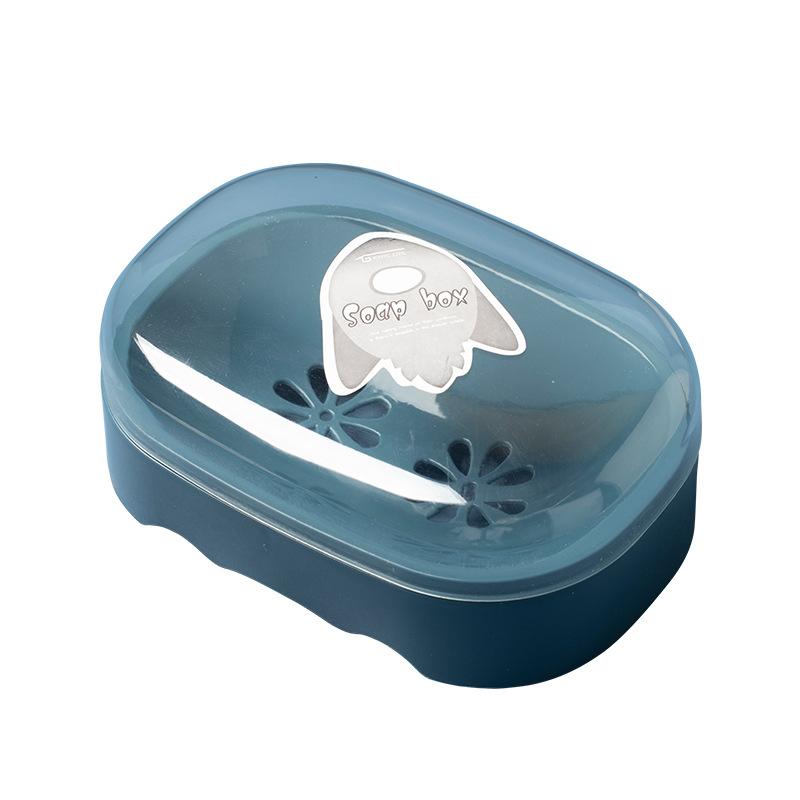 Light Luxury Travel Sealed Soap Box with Lid Washbasin Home Soap Box Cartoon-shaped Soap Storage Rack