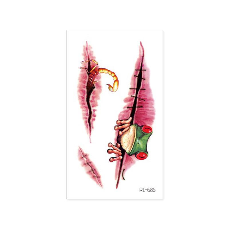 Halloween Temporary Horror Surgery Wound Scar Tattoo Stickers