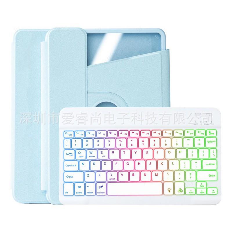 IPad 11th Gen Case With Rotating Stand Keyboard Cover Stylus Slot Auto Sleep/Wake PU Leather Air 11 Pro