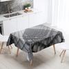 Geometrický ubrus, bytová dekorace, odolný proti skvrnám, vodotěsná dekorace stolu, obdélníkový kuchyňský krbový top