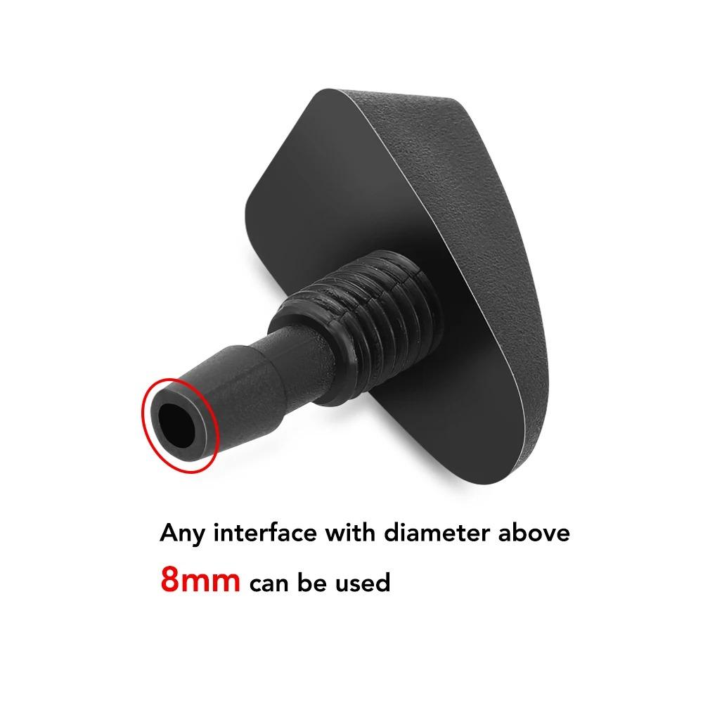 2Pcs Plastic Jet Sprayer Kits 360 Degree Adjustment Car Sprinkler Universal Wiper Nozzle