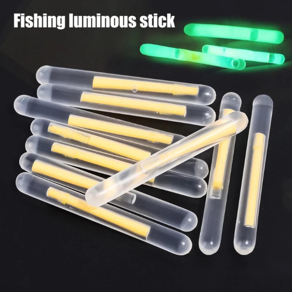 100 teile/satz Firefly Fluoreszierende Knicklicht Angeln Float Rod Licht Dark Glow Stick Angeln Knicklicht