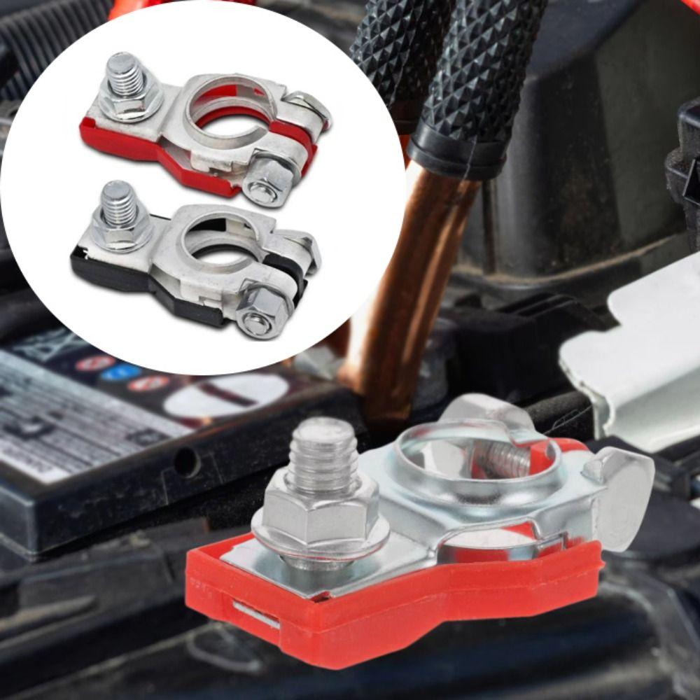 Positive Negative Wire Cable Clamp Universal Quick Release Connector Battery Terminals  Car