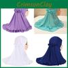 Kids Girl Headband With Ruffle Edge Lightweight Polyester Girls Hair Wrap For Spring Fall