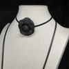 2Pieces Flower Neck Jewelry Set Fabric Necklace Women Neckwear Charm Necklace Date Jewelry Suitable for Daily Wear