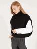 Suéteres de punto con cable para mujer, chaleco informal sin mangas con cuello alto, suéter holgado, tops cortos, prendas de punto cálidas, moda Otoño Invierno