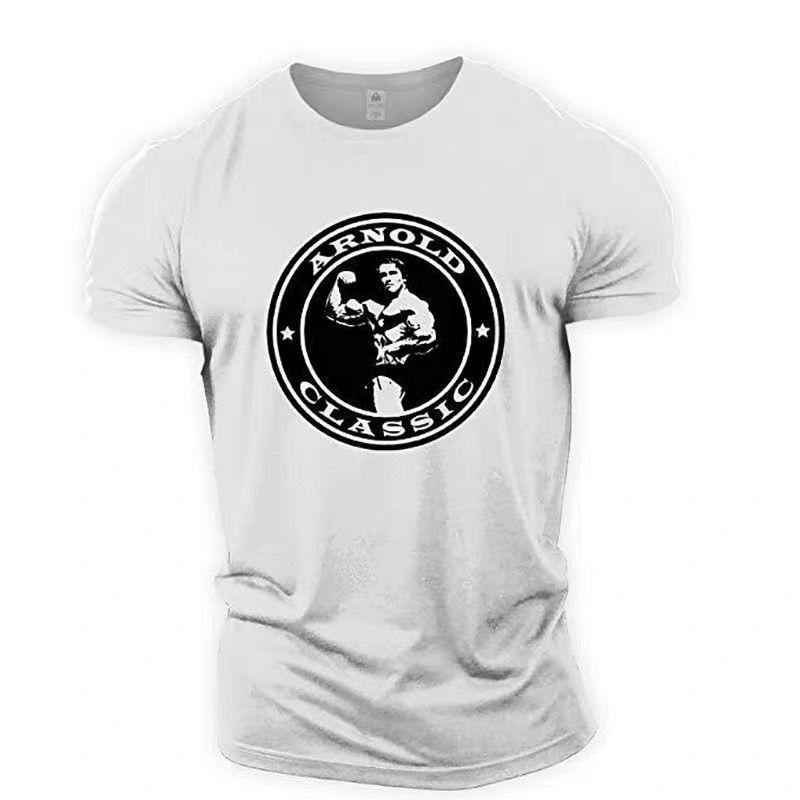 Muscle Unisexs Gym Outwork Tshirts Short Sleeve Printed Unisex Sporty Exercise Casual Tops 5xl Plus Size Fitness Tees Clothing