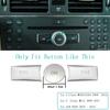 Car Multimedia Volume Radio ON Button Cover Trim Sticker Decal For Mercedes Benz A B C E GLA CIA ML GL SLK  W176 W246 W204 W212