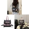 Casual Pink Dot Pattern Backpack With Durable Material For Daily Use And Street Style