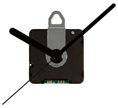 BLADO Radio-Controlled Clock Movement with Hands, Compatible with Japanese Standard Time Signal JJY4060, Suitable for Small Clocks, RC-SET15.8 Black
