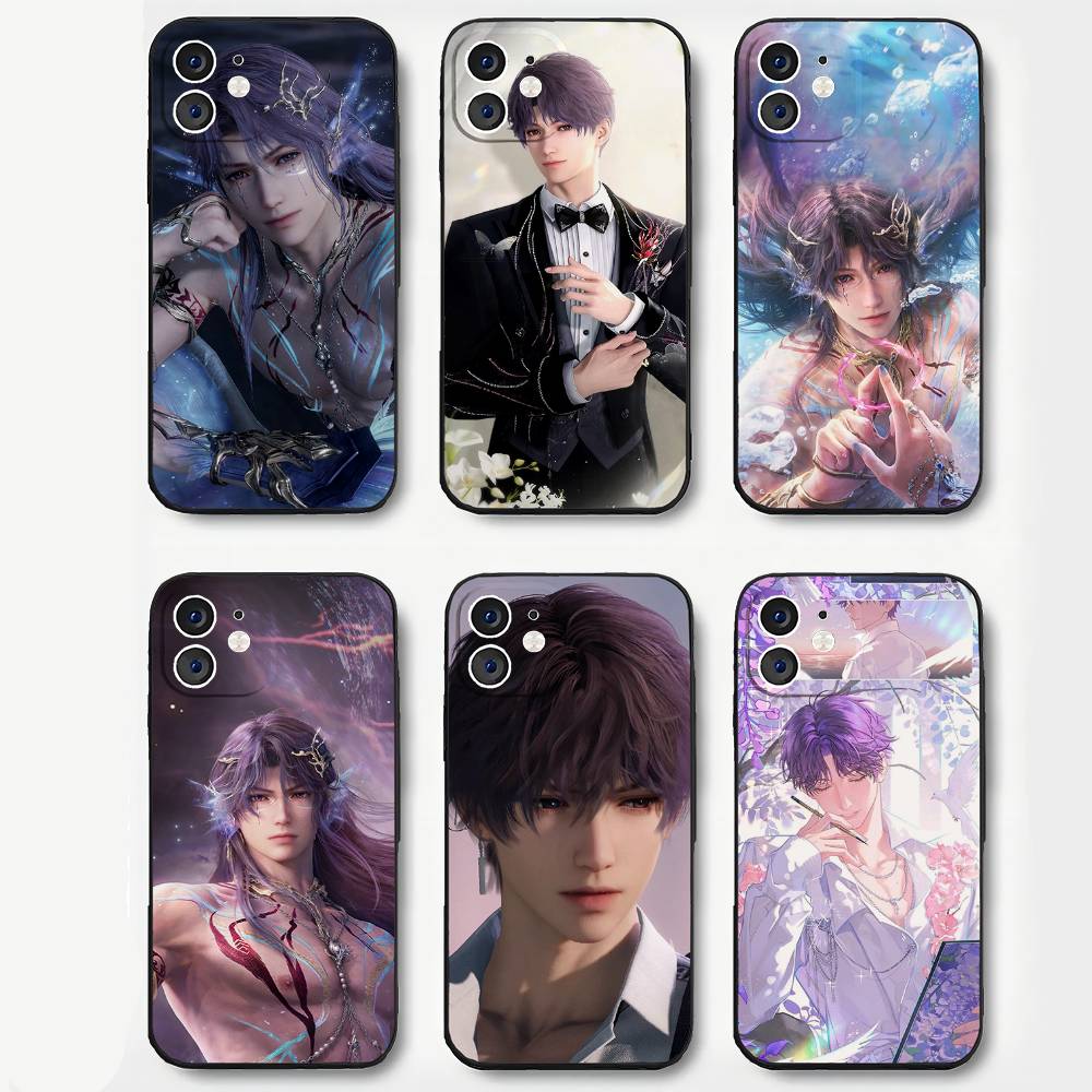 R-Rafayel Love And D-Deepspace Phone Case For IPhone 17 Air 16 15 14 13 Pro Max 11 12 Black Silicone Cover