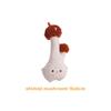 Cartoon Hotpot Food Plush Keychain Kawaii Bag Pendant Button Mushroom Crab Claw Hanging Ornament Food-Themed Toy Accessory Gift