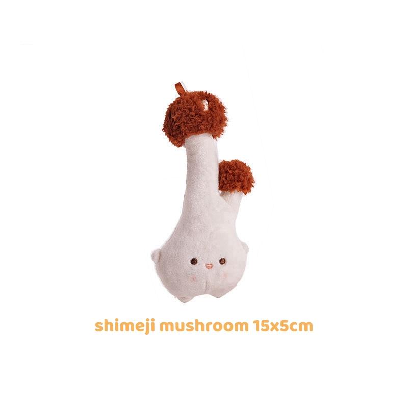 Cartoon Hotpot Food Plush Keychain Kawaii Bag Pendant Button Mushroom Crab Claw Hanging Ornament Food-Themed Toy Accessory Gift