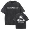Christian Religious Series Jesus Vintage Washed T-shirt Men Women Gothic Rock Oversized Short Sleeve T Shirts Hip Hop Streetwear