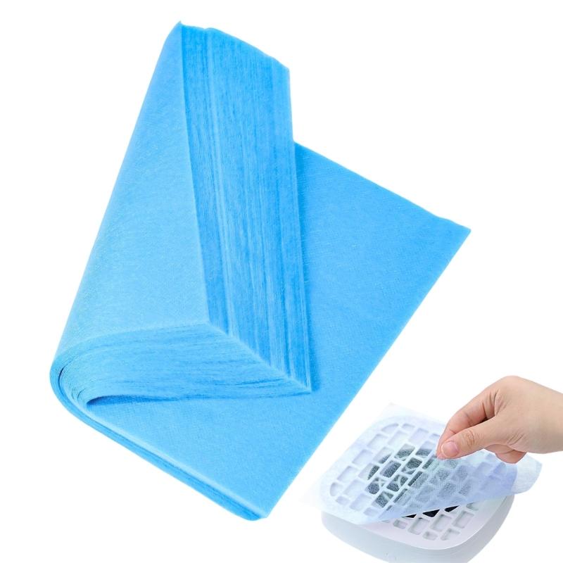100 Pieces Nail Salon Vacuum Filter Sheets Single Use Dust Absorbing Pads For Nail Art Equipment Maintenance