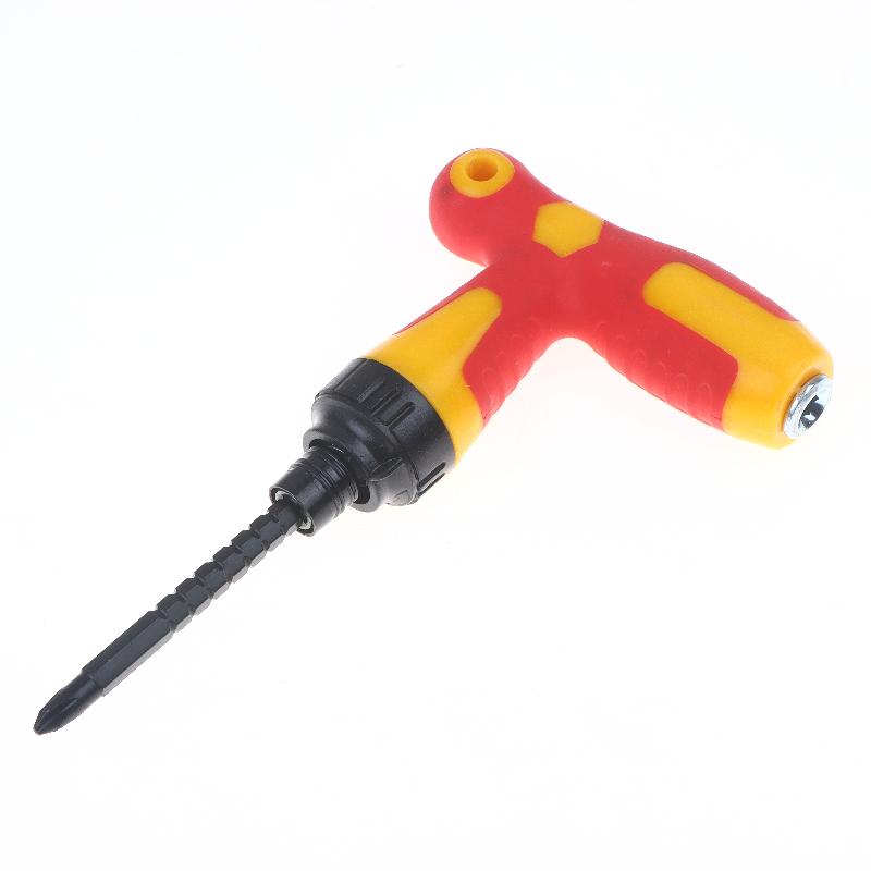 2 In 1 Household Screwdriver Home Repair Tool , Disassemble Magnetic Rotating Ratchet Screwdriver Kit For Furniture/Car/Computer