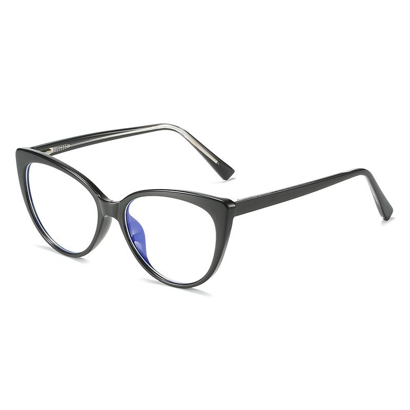 Material Insert Retro Personalized Cat Eye Women'S Glasses Frame, Supply Flat Mirror Women