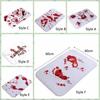 Water-absorbent Blood Stain Floor Mat Quick Dry Carpet Household Kitchen Mat  Haunted House