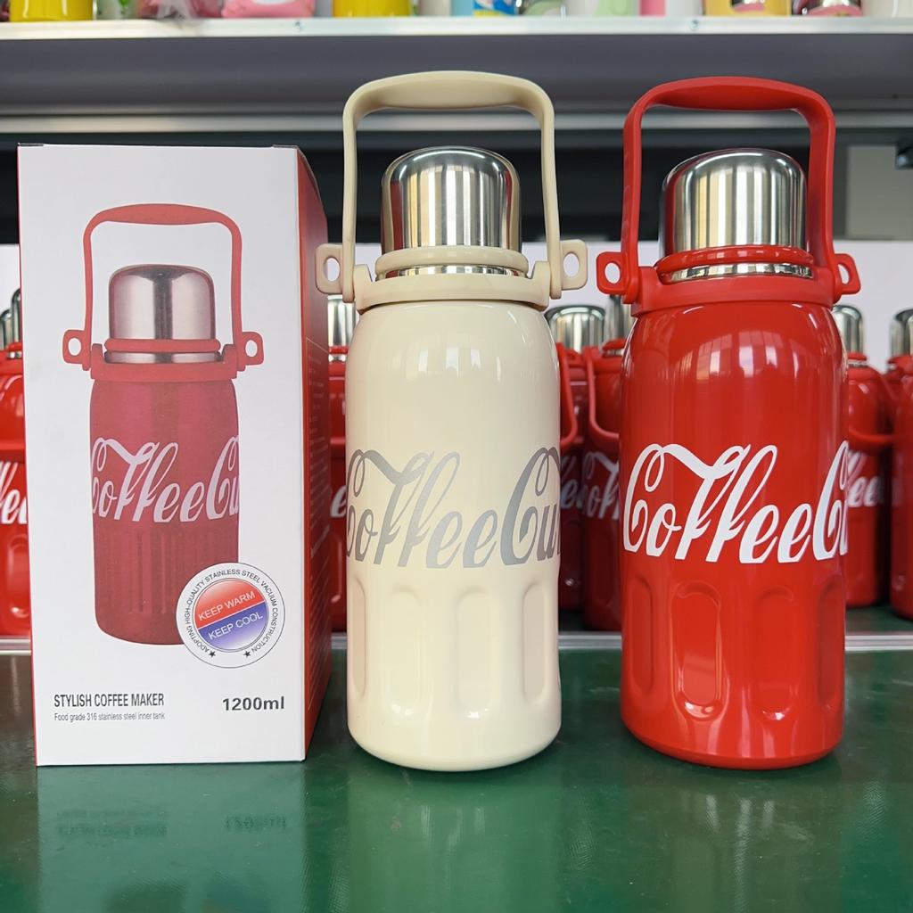Large Capacity Thermal Insulation Pot 316 Stainless Steel Thermos Cup Outdoor Portable Mountaineering Portable Water Cup