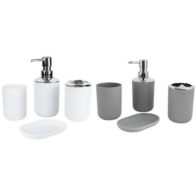 4 pezzi/set kit da bagno accessorio bottiglia di lozione in plastica contenitore tazza di risciacquo portasapone
