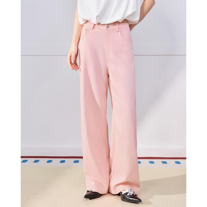 IEF Aiyifu Korean Style Wide-Leg Pants