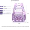 Przezroczysty Tornister Plecak do Szkoły Podstawowej Plecak dla Dziewczyny do Gimnazjum Lekki Wodoodporny Plecak