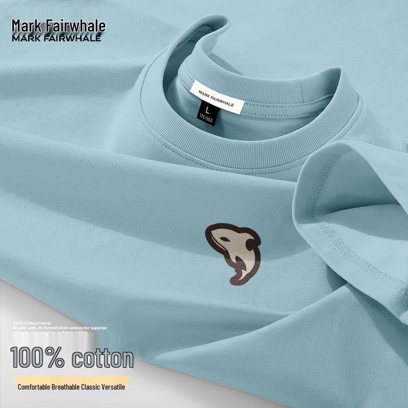 

MARK FAIRWHALE Men s Pure Cotton Orca Silhouette Short Sleeve T-Shirt M