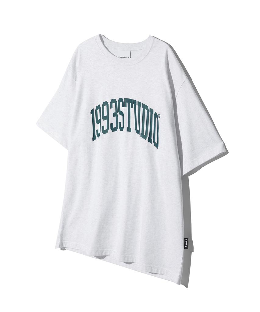 1993STUDIO Authentic Arch Logo T-Shirt_Light Grey