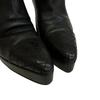 CHANEL short COCO Mark Matrasse leather boots black leather Used