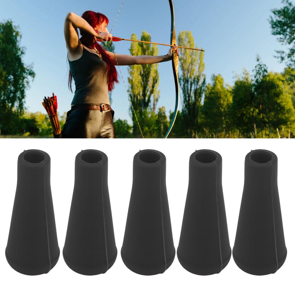 5PCS Archery Tip 8MM Inner Diameter Rubber Points For S Training Outdoor