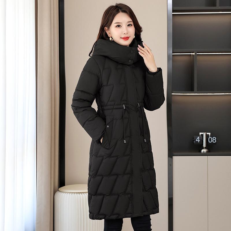 Down Padded Jacket Women's Jacket Winter Long Padded Jacket New Medium Slim Padded Jacket Jacket Thick