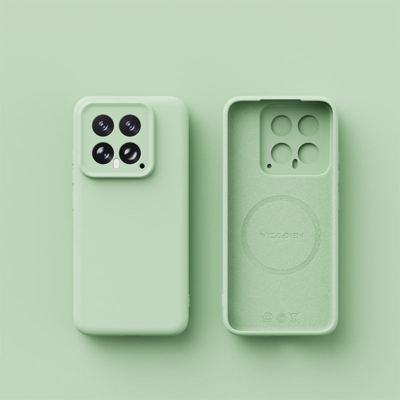 Liquid Suitable for Xiaomi Mi 15 Pro Mobile Phone Case Magnetic Suction Skin Feeling Xiaomi Mi 14 Anti-drop and Dirt-resistant Light Silicone Pro