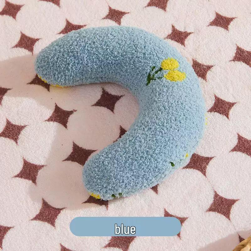 U-Shape Moon Pillow for Cats & Dogs - Special Neck Support for Deep Sleep