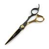 Black and gold Dimaxi handle hair scissors, haircut, flat scissors, bangs scissors, thin scissors FMH-01
