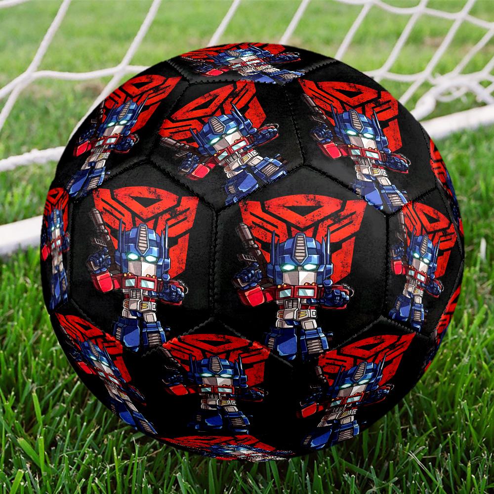 Pallone da Calcio Misura 5 Tema Transformers, Adatto Sia per Partite Indoor che Outdoor, un Regalo Adatto a Tutti.