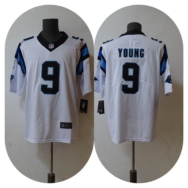 NFL Football Jersey 4 McMILLAN 9 YOUNG Panthers Embroidered Sports Uniform