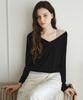 Wednesday Oasis For Woman Muse Layered V-Neck Set_Black(W26Set01)