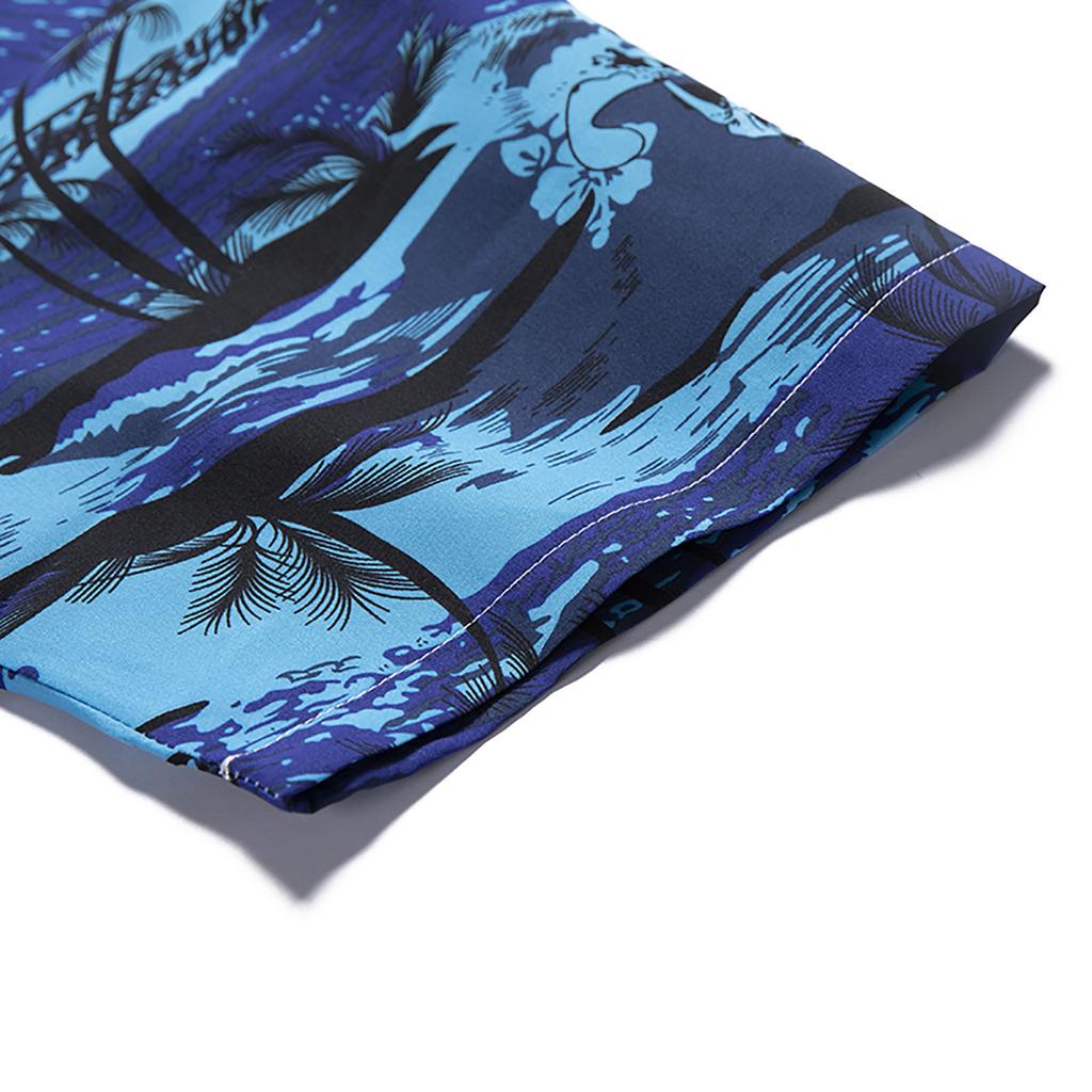 Mens Floral Hawaiian Shirts Short Sleeve Button Down Beach Shirts
