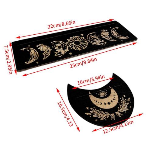 Moon Shaped Tarot Card Stand, Tarot Deck Base Bracket, Tarot Card Case, Card Stand, Moon Shaped Tarot Card Box, Divination Trinket Box, Keepsake Box,