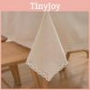 Modern French Country Rectangular Tablecloth Cotton Linen Floral Decor For Dining Room