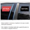 6 Pcs Side Door Window Cover Trim,Glossy Black Pillar Posts Decal Sticker For Civic Sedan 10Th Gen 2016‑